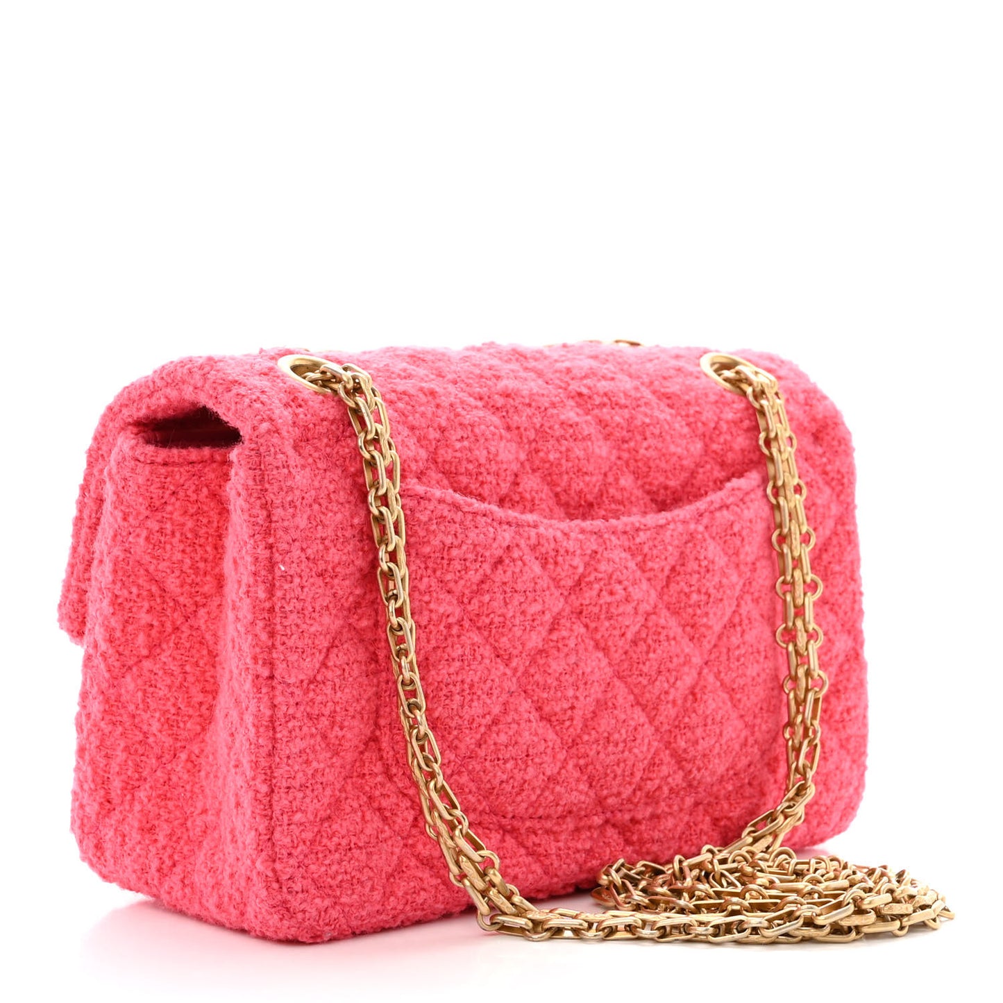 Tweed Quilted 2.55 Reissue Mini Flap Pink