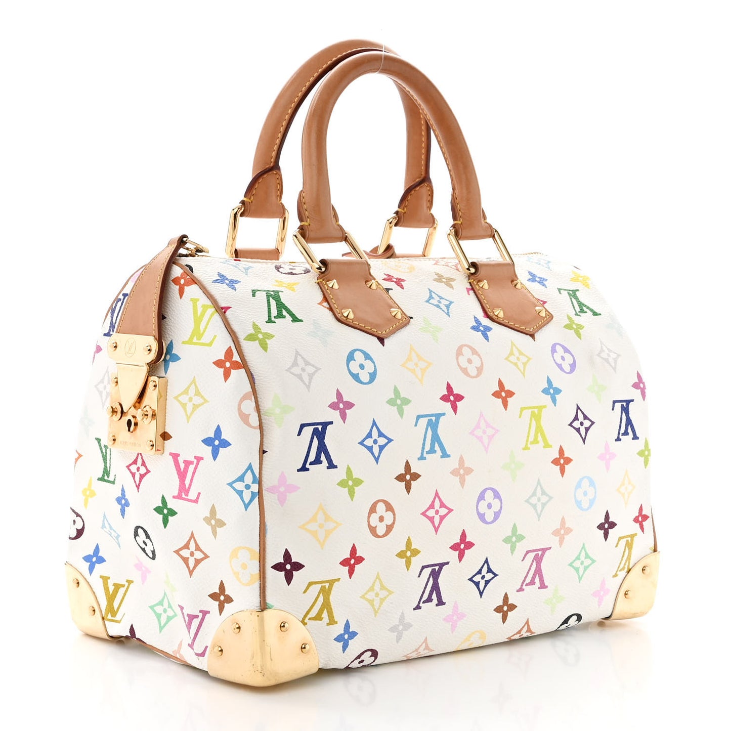 Monogram Multicolor Speedy 30 White