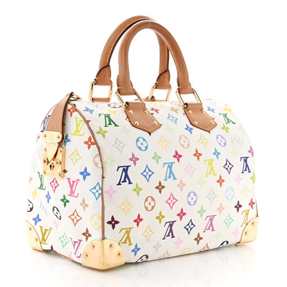 Louis Vuitton Monogram Multicolor Speedy 30 White 3 of 10