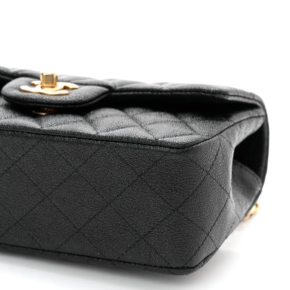 Chanel Caviar Quilted Mini Top Handle Rectangular Flap Black 10 of 11