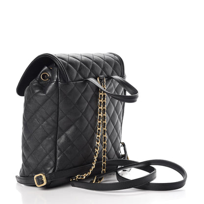 Chanel Caviar Quilted Filigree Backpack Black 3 of 8