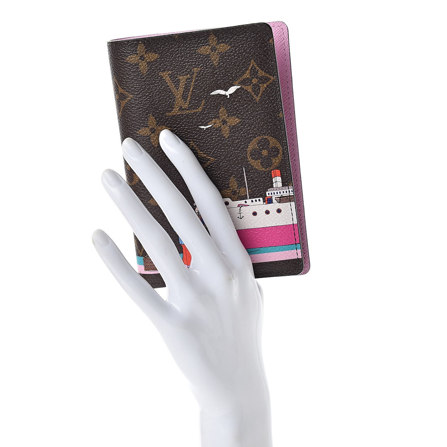 Monogram 2016 Christmas Animation Passport Cover Rose Ballerine