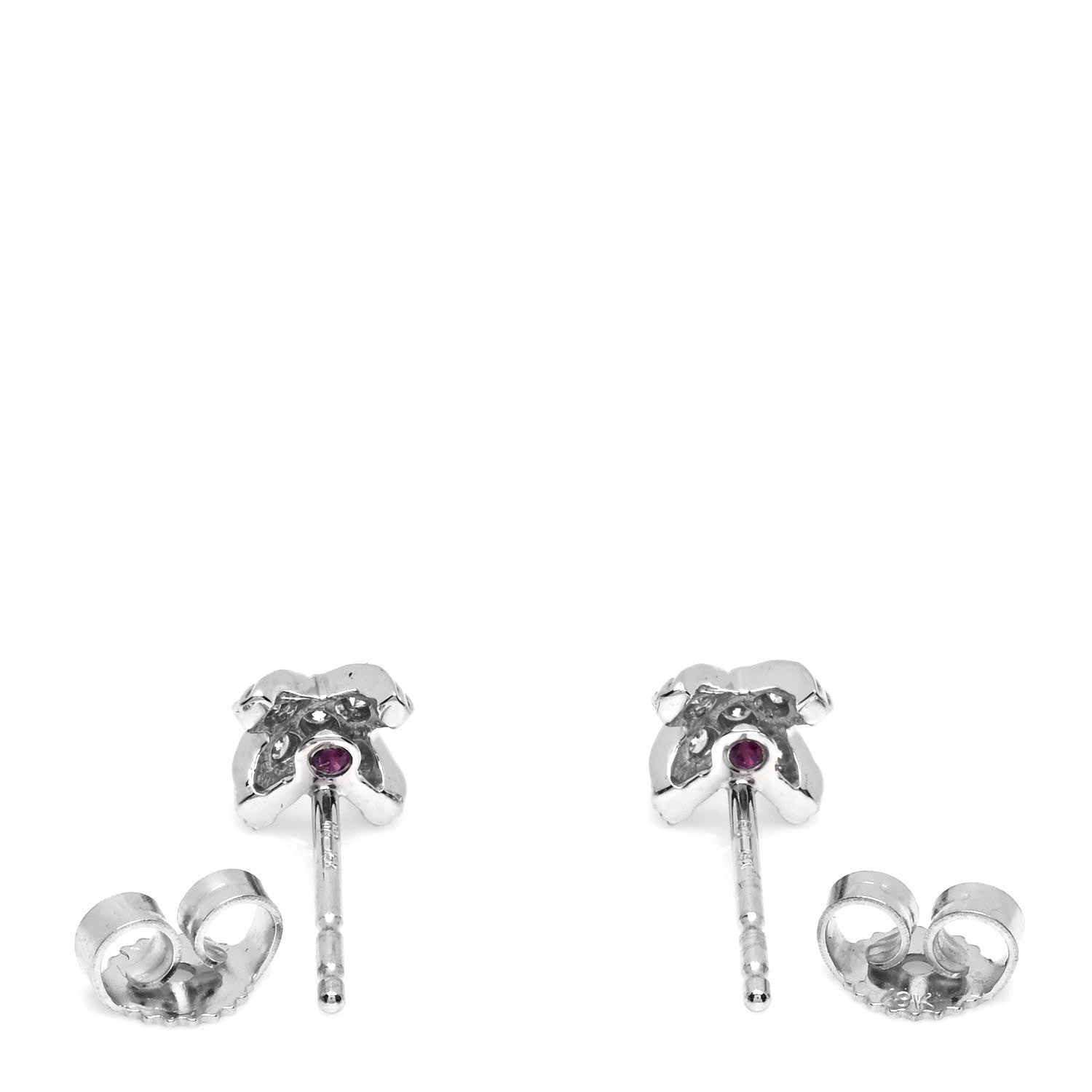 Roberto Coin 18K White Gold Diamond X Stud Earrings 3 of 5