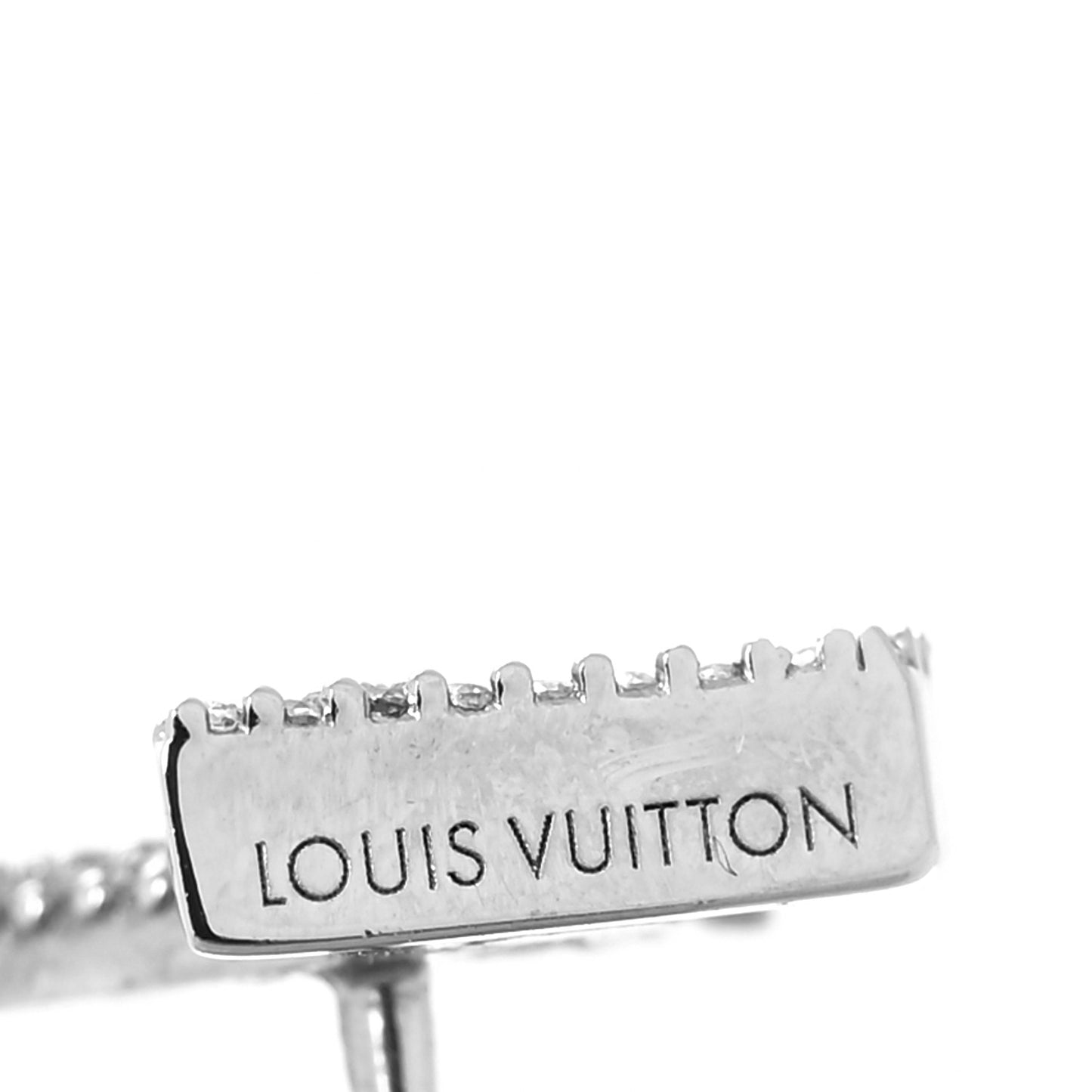 Crystal LV Iconic Earrings Silver