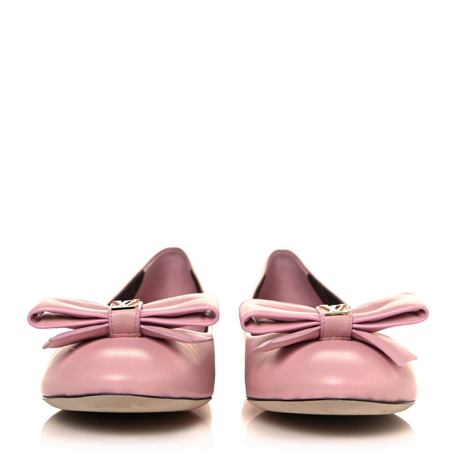 Louis Vuitton Lambskin Popi Ballerina Flats 41 Light Pink 2 of 8