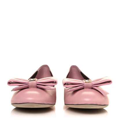 Louis Vuitton Lambskin Popi Ballerina Flats 41 Light Pink 2 of 8