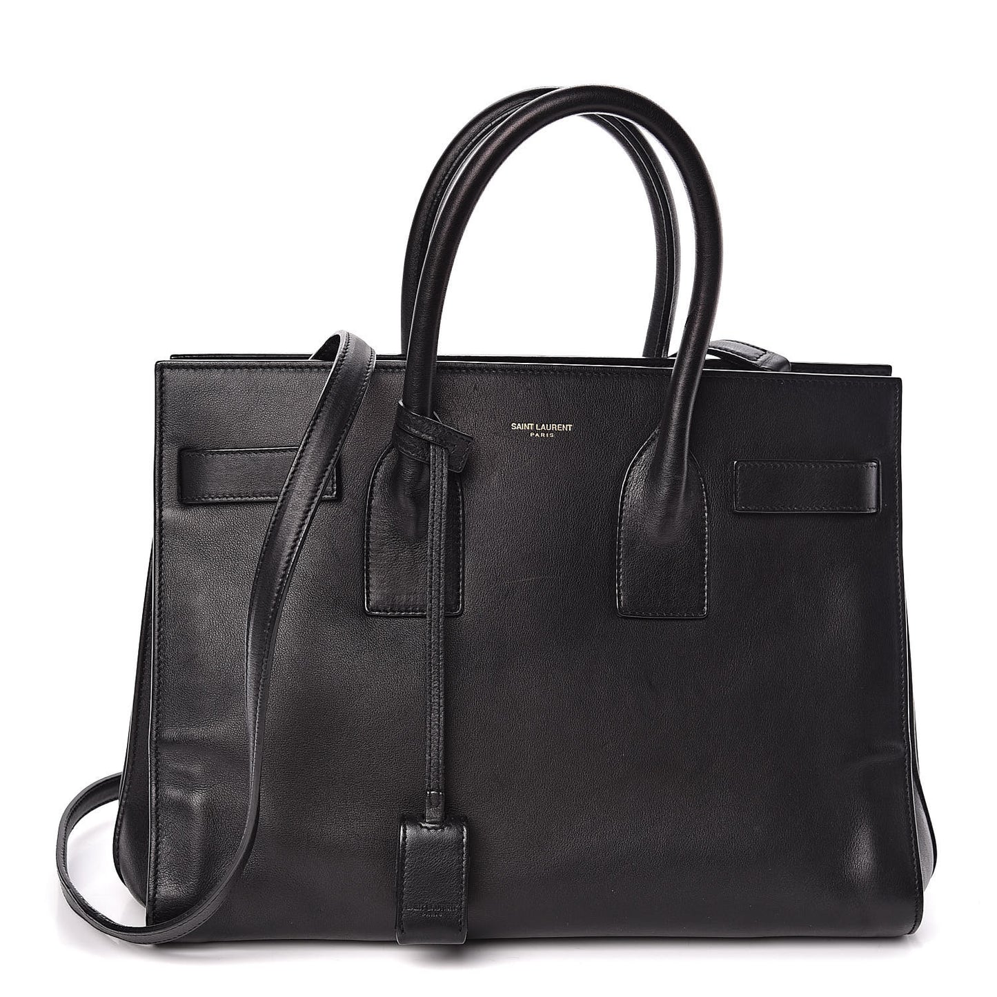 Calfskin Small Sac De Jour Black