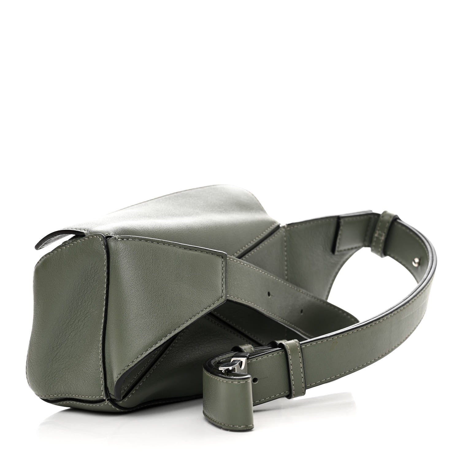 Loewe Calfskin Mini Puzzle Bumbag Dark Sage 3 of 11