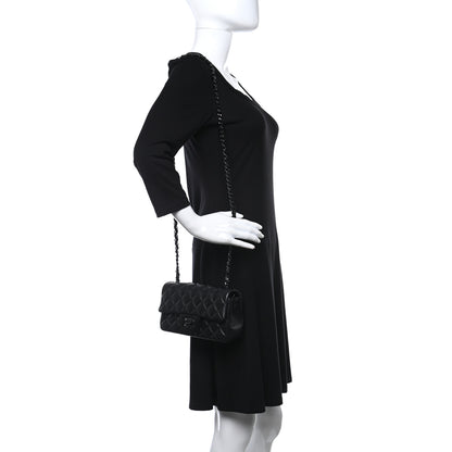 Chanel Lambskin Quilted Mini Rectangular Flap So Black 2 of 9