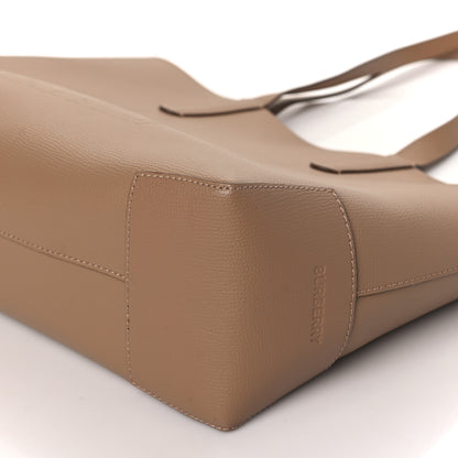 Burberry Calfskin TB Motif Embossed Medium Tote Camel 8 of 9