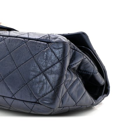 Chanel Metallic Aged Calfskin Quilted 2.55 Reissue 228 Flap Blue 10 of 10