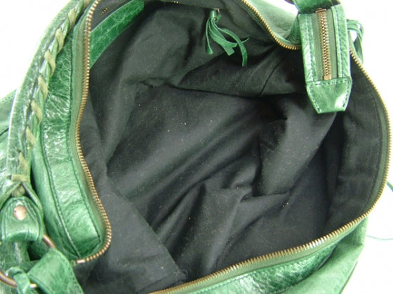 Balenciaga Leather Day Hobo Emerald 7 of 9