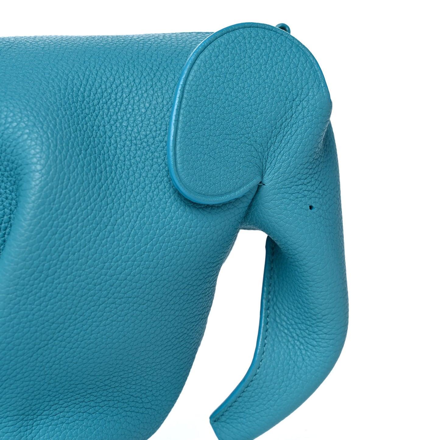 Calfskin Mini Elephant Crossbody Bag Turquoise