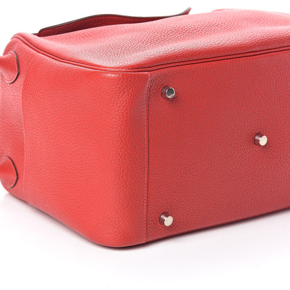 Hermes Taurillon Clemence Lindy 34 Rouge Casaque 8 of 9