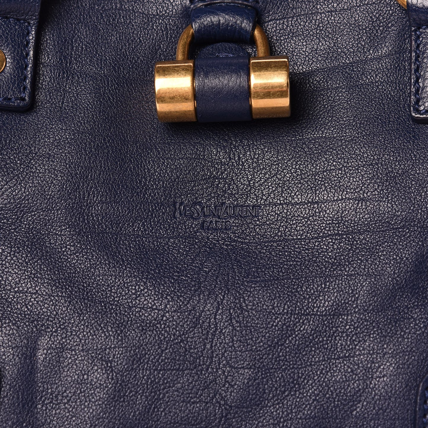 Calfskin Oversized Muse Navy Blue