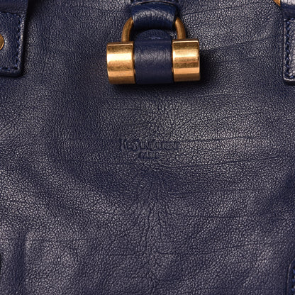 Saint Laurent Calfskin Oversized Muse Navy Blue 8 of 11