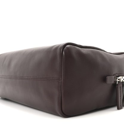 The Row Nappa Astra Bowling Bag Burgundy Ans 9 of 9