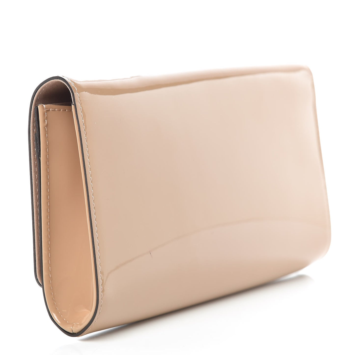 Patent Louise Clutch Nude