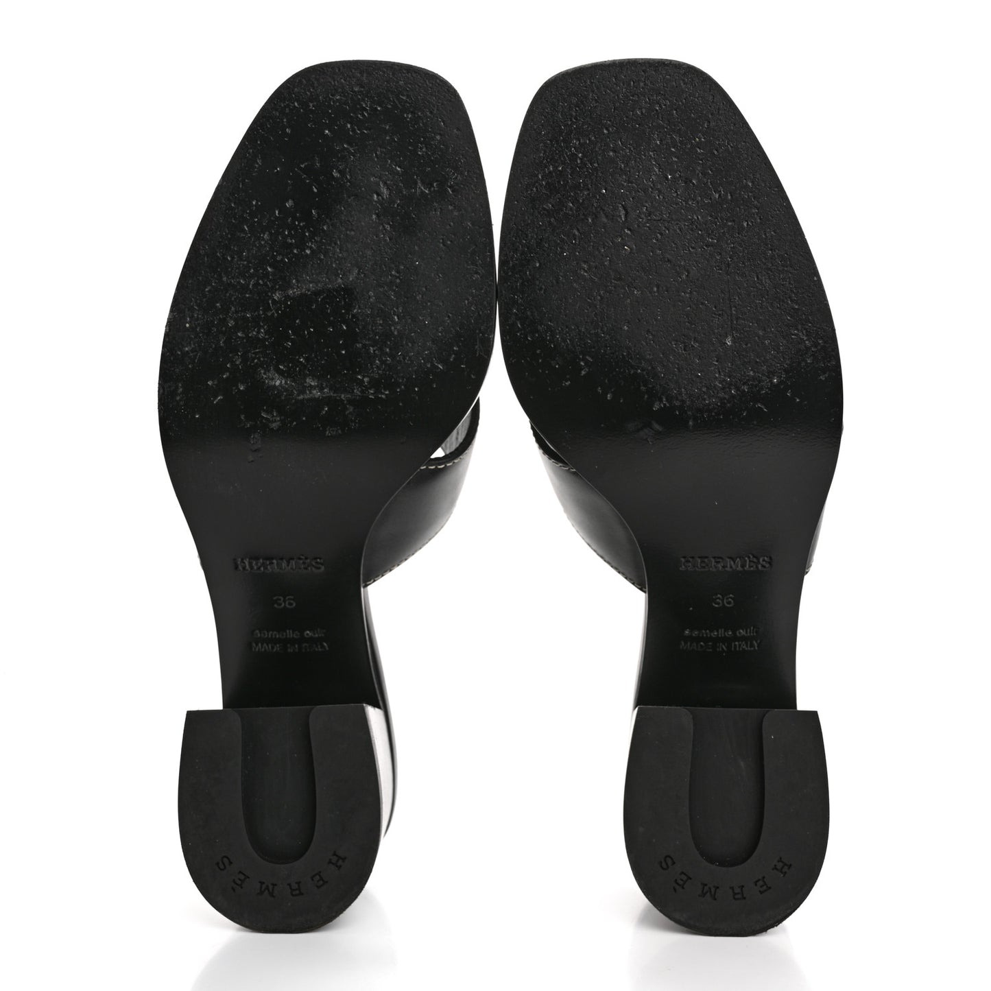 Calfskin Helia Sandals 36 Black