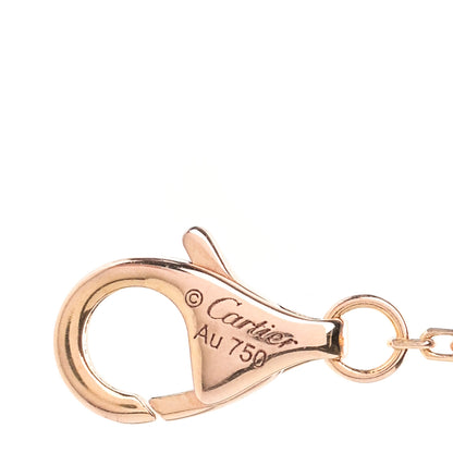 Cartier 18K Pink Gold Diamond .33ct C De Cartier Pendant Necklace 4 of 6