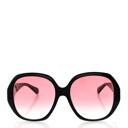 Gucci Acetate Round Frame Sunglasses GG0796S Black 2 of 8