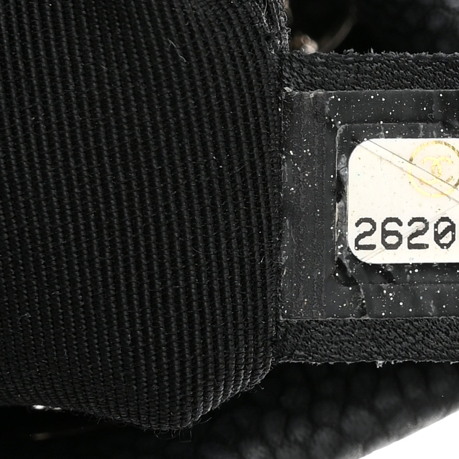 Chanel Caviar Flat Quilted CC Chain Bucket Drawstring Bag Black 7 of 11