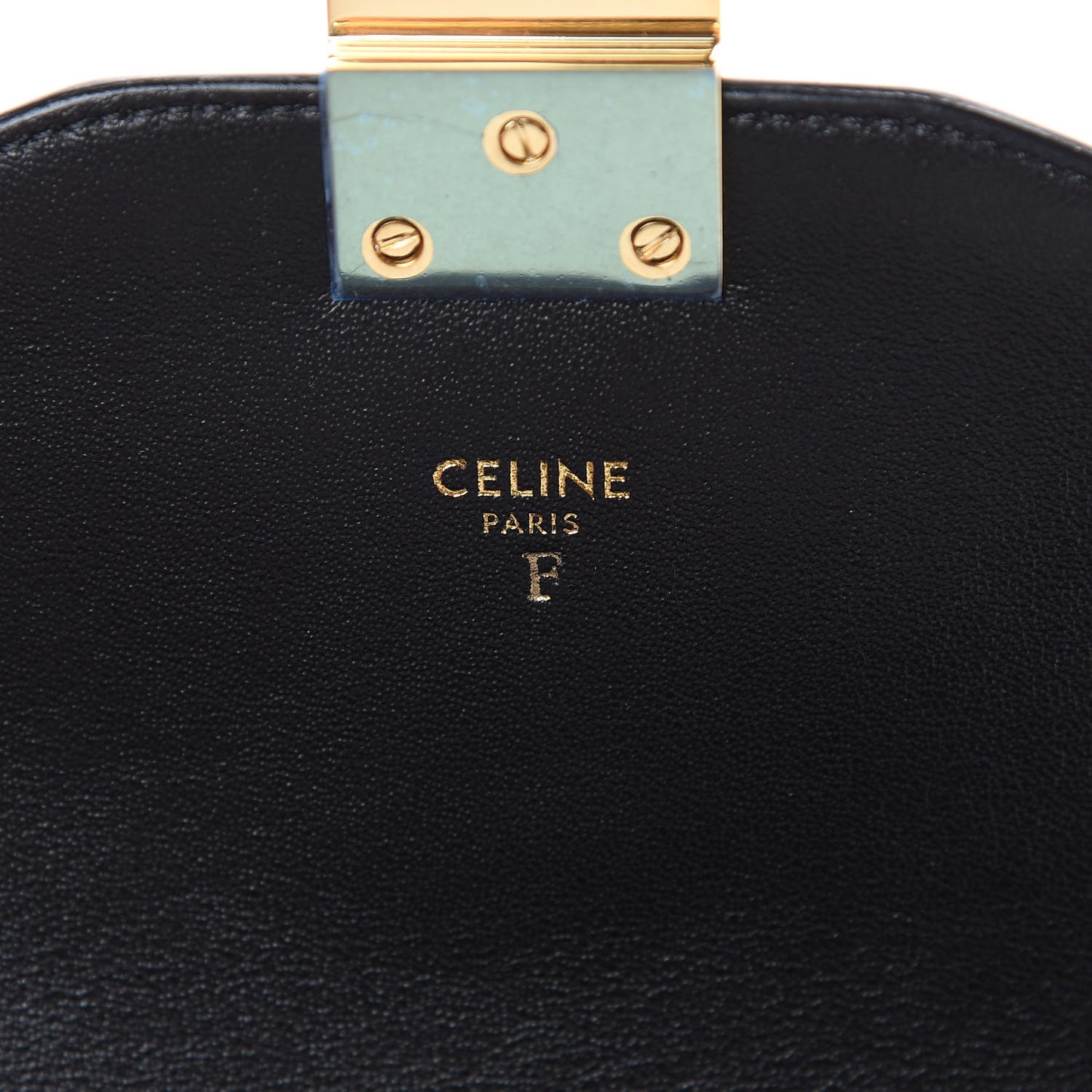 Shiny Calfskin Medium C Bag Black