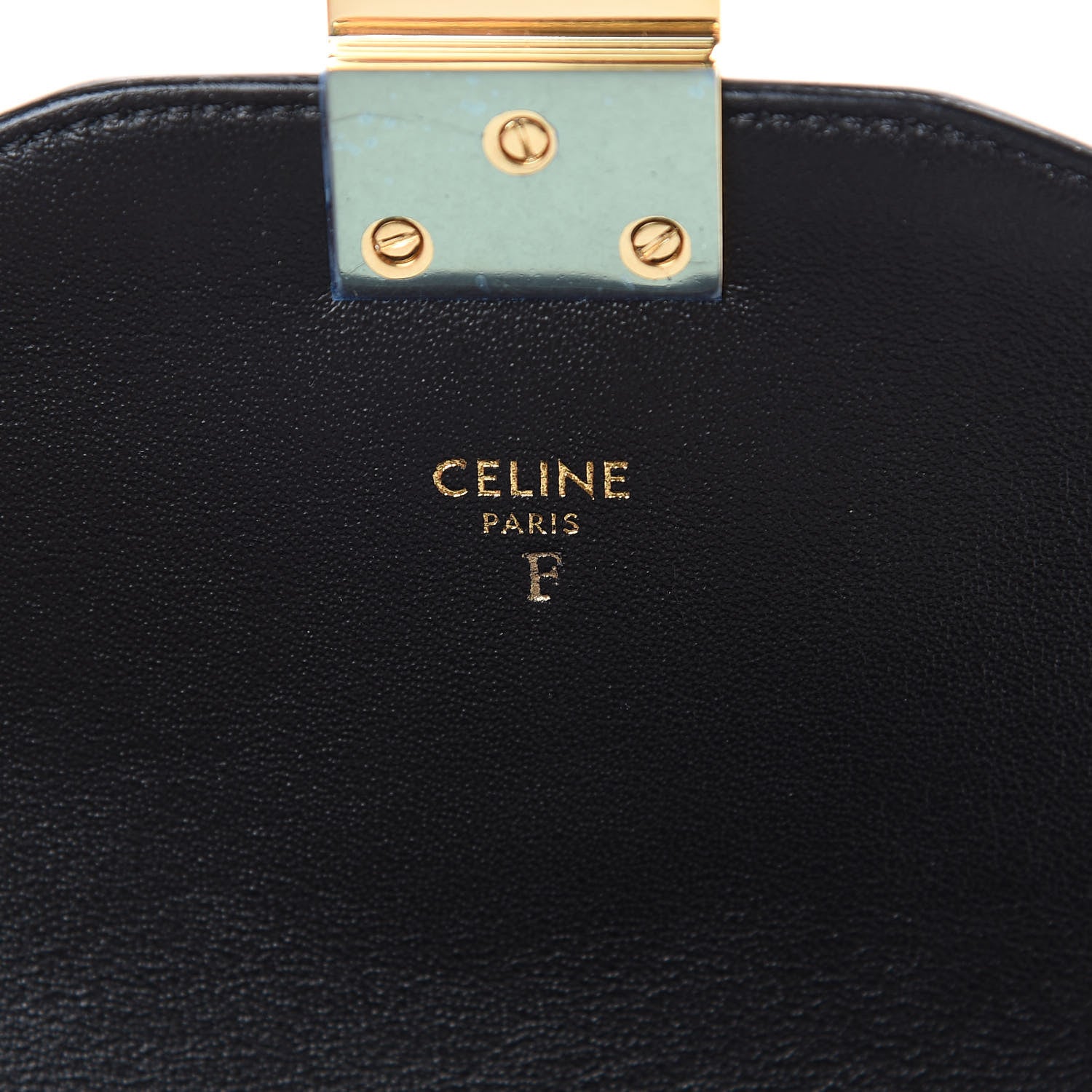 Celine Shiny Calfskin Medium C Bag Black 5 of 9