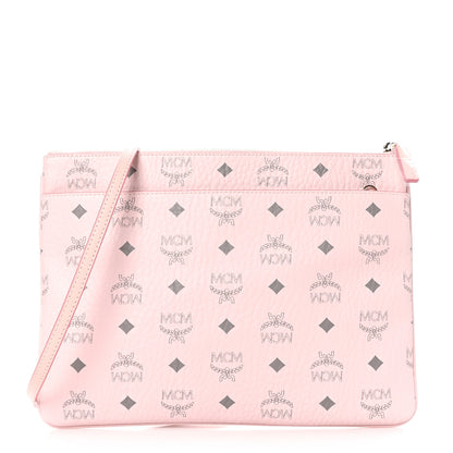 MCM Visetos Medium Crossbody Pouch Powder Pink 1 of 9