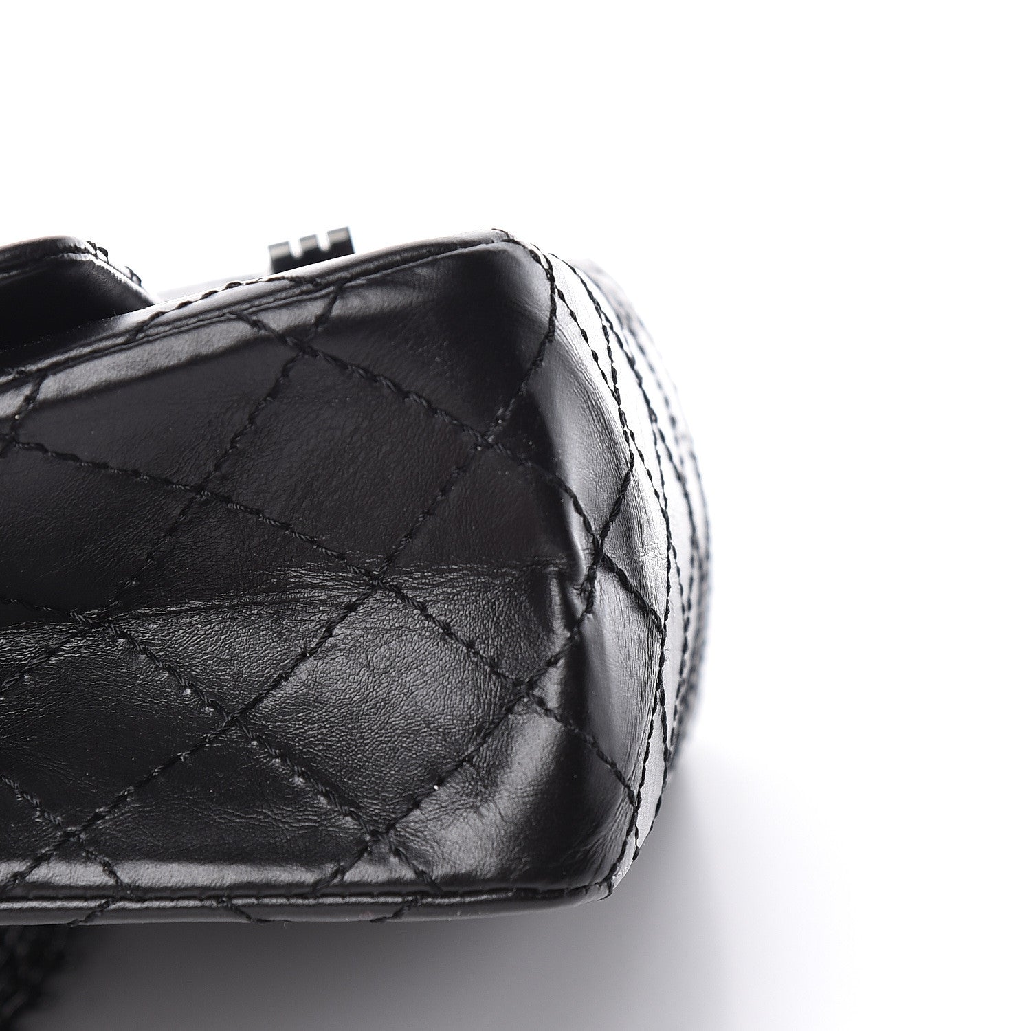 Chanel Aged Calfskin Quilted 2.55 Reissue 225 Flap So Black 11 of 12