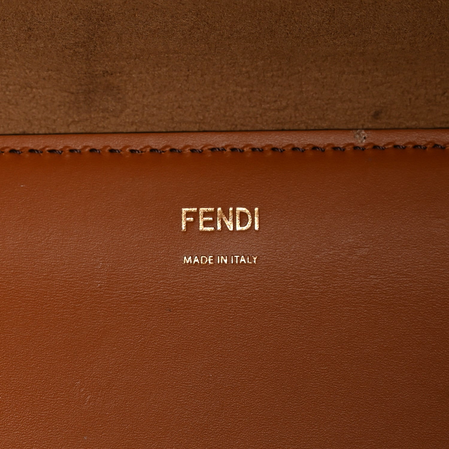 Fendi Vitello King Plexiglass Large Fendi Sunshine Shopper Tote Cuoio 6 of 11
