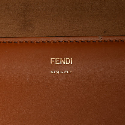 Fendi Vitello King Plexiglass Large Fendi Sunshine Shopper Tote Cuoio 6 of 11