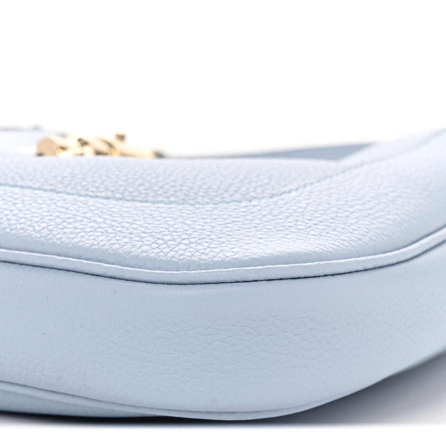 Grained Calfskin Web Medium Jackie 1961 Hobo Light Blue