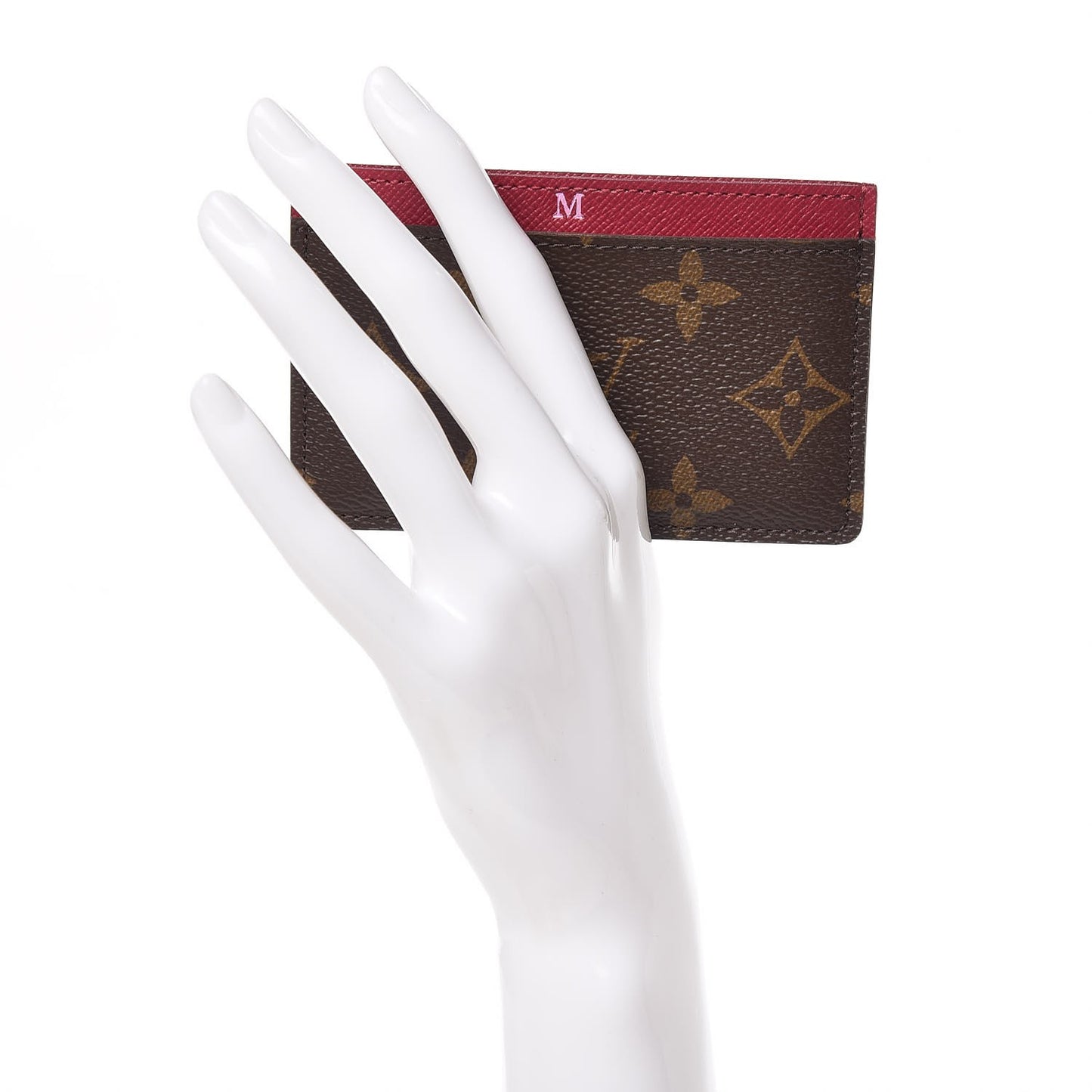 Monogram Card Holder Fuchsia