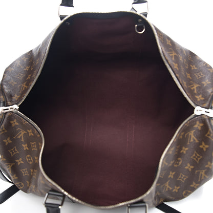 Louis Vuitton Monogram Macassar Keepall Bandouliere 55 4 of 10