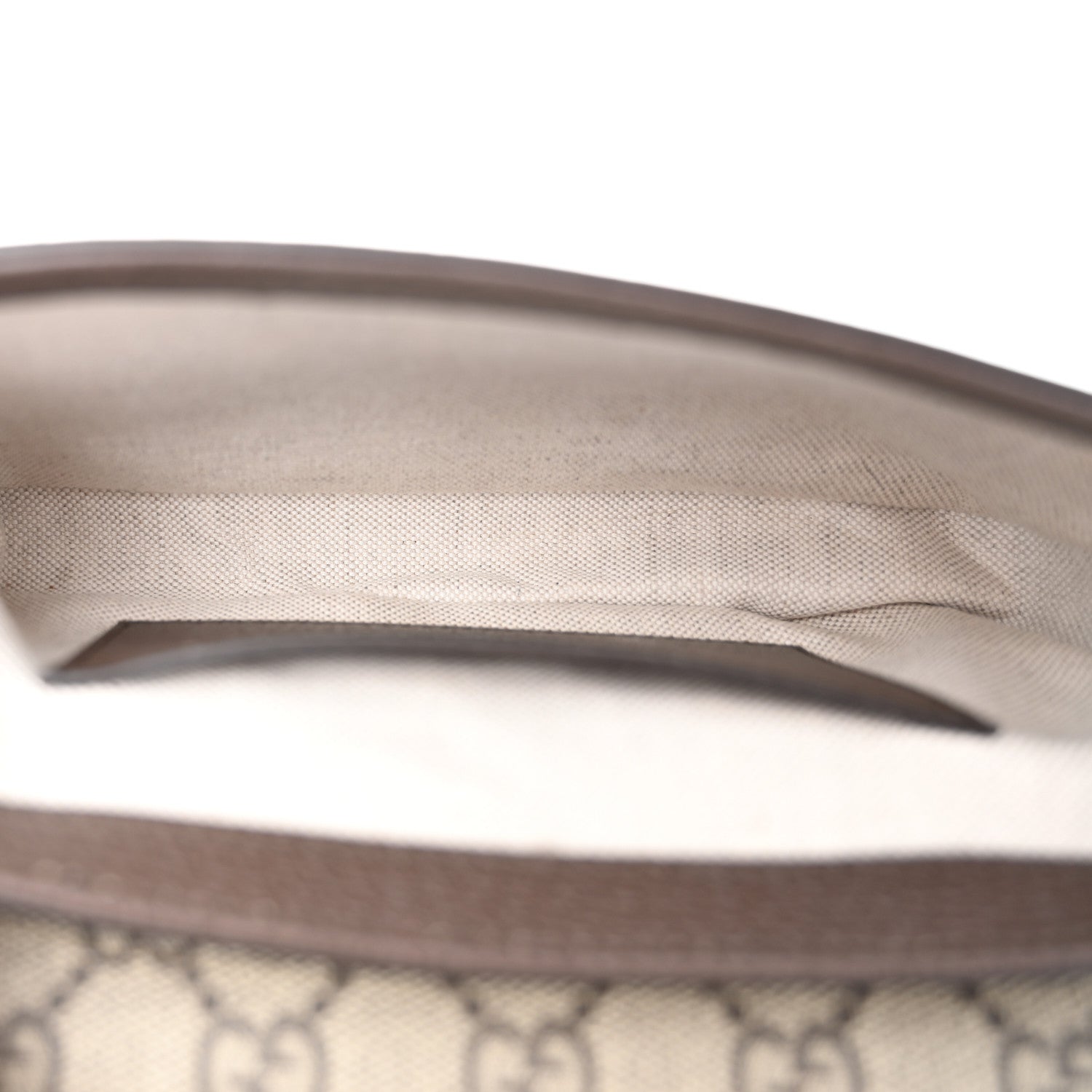 Gucci GG Supreme Monogram Textured Dollar Calfskin Web Mini Ophidia Envelope Shoulder Bag Beige Ebony 5 of 11
