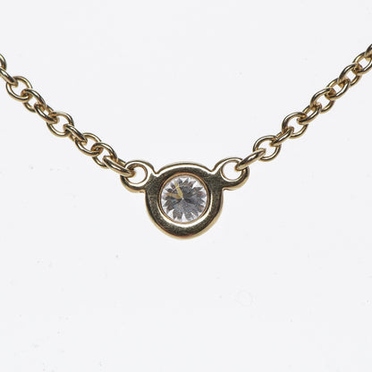 Tiffany 18K Yellow Gold Diamond .10ct Elsa Peretti Diamonds by the Yard Pendant Necklace 10 of 16