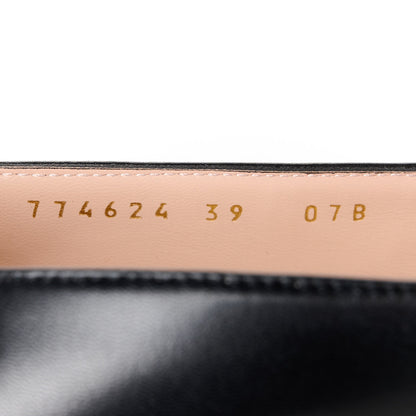 Gucci Malaga Kid Horsebit 75mm Pumps 39 Black 9 of 10