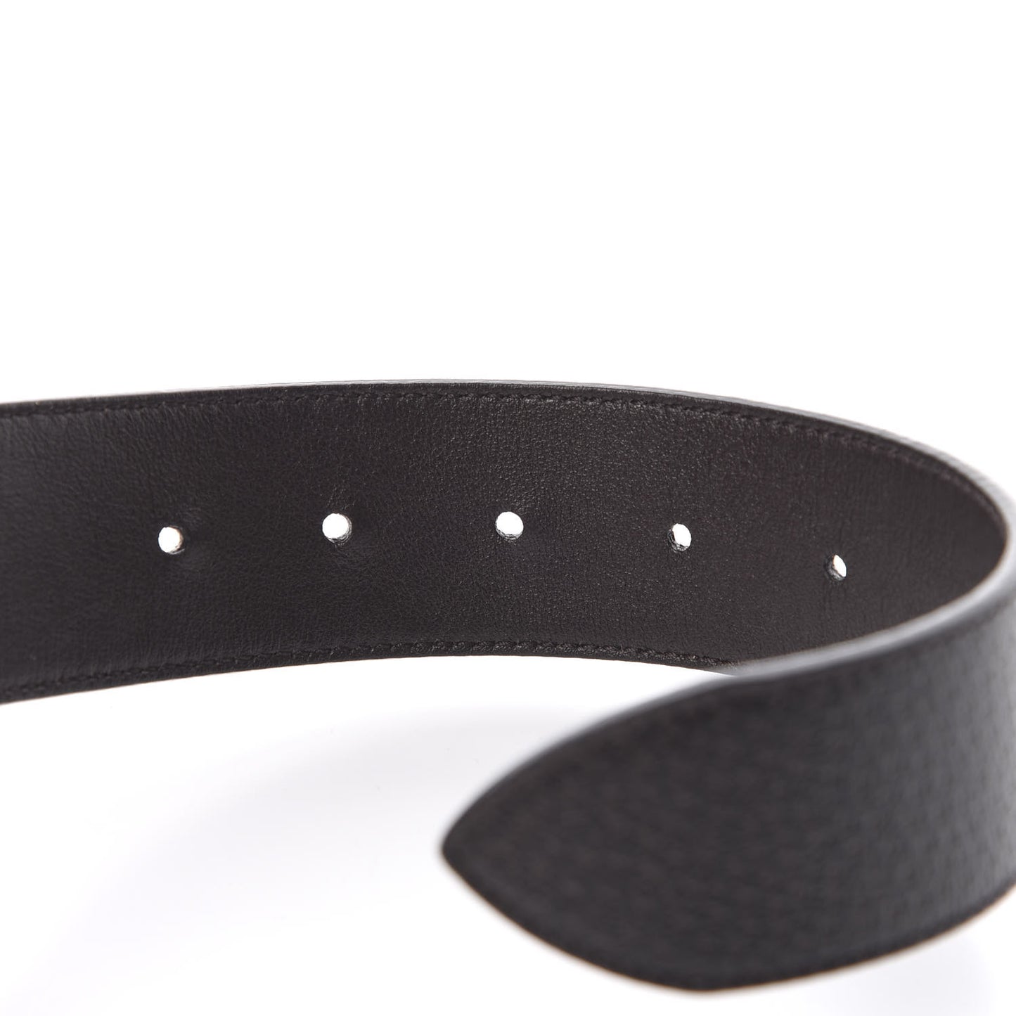 Textured Dollar Calfskin Double G 40mm Belt 90 36 Dark Cocoa