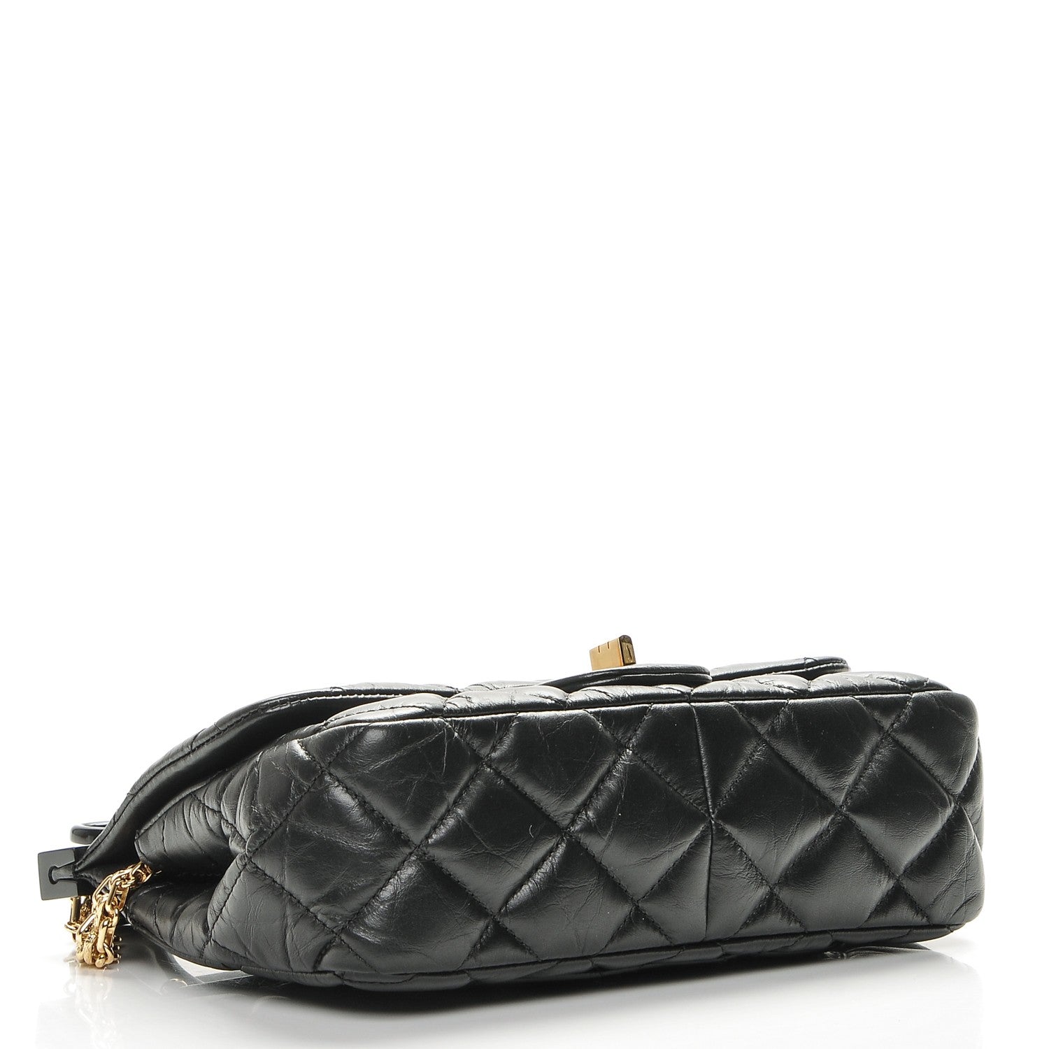 Chanel Aged Calfskin Quilted 2.55 Reissue Mini Hanger Flap Black 4 of 7