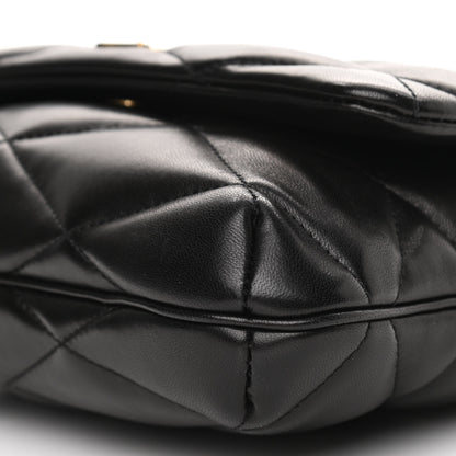 Saint Laurent Lambskin Quilted Le 57 Diamond Shoulder Bag Black 10 of 10