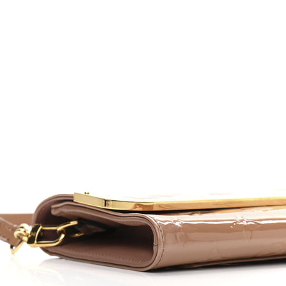 Louis Vuitton Vernis Rossmore MM Rose Velours 8 of 9