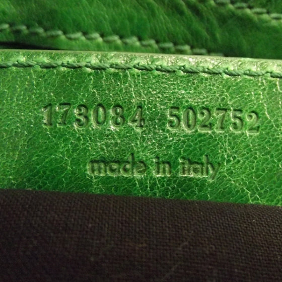 Agneau Canvas Floral Giant 21 Silver Hardware City Green GSH