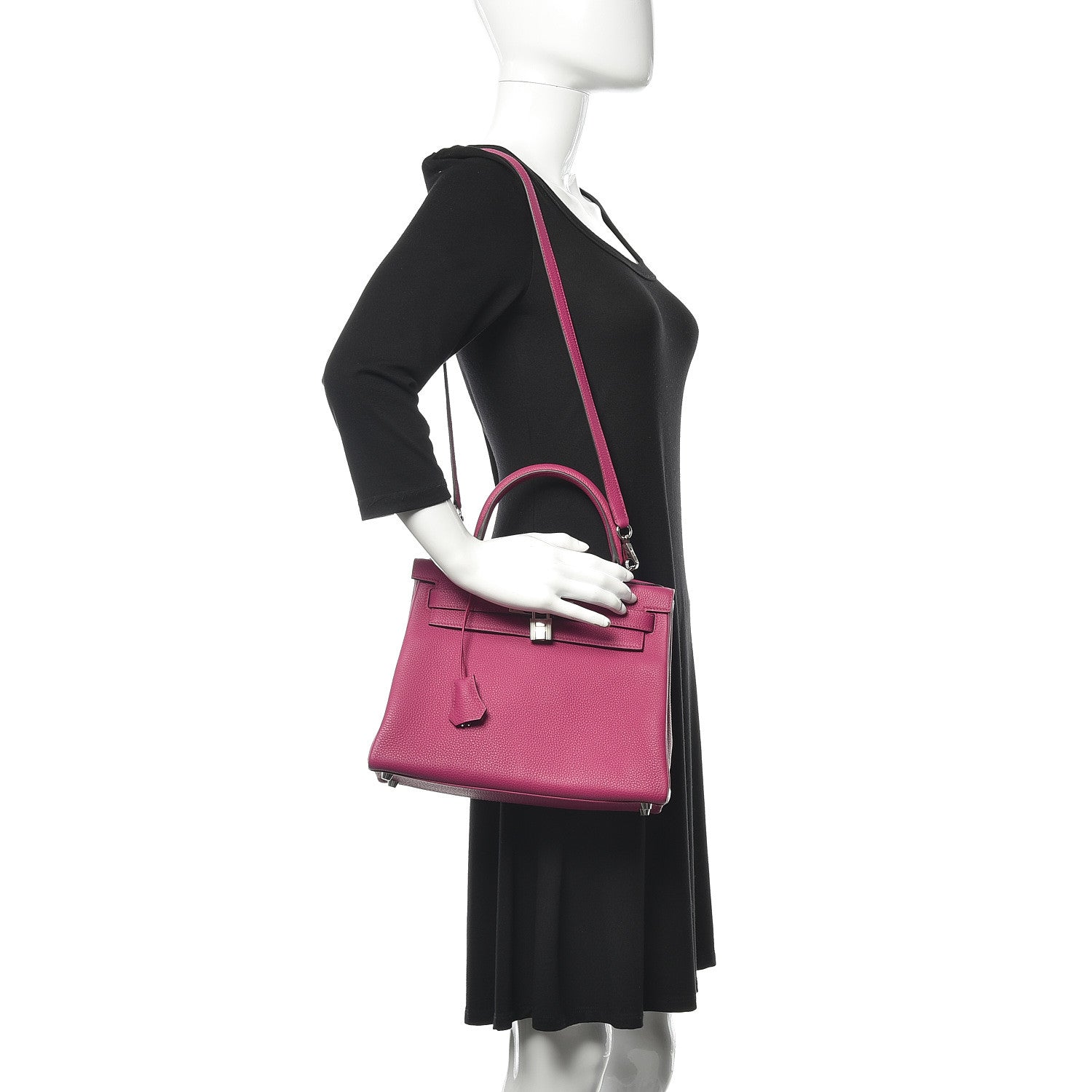 Hermes Togo Kelly Retourne 28 Rose Pourpre 2 of 37