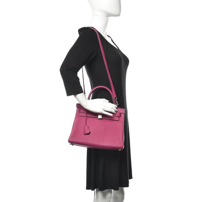 Hermes Togo Kelly Retourne 28 Rose Pourpre 2 of 37