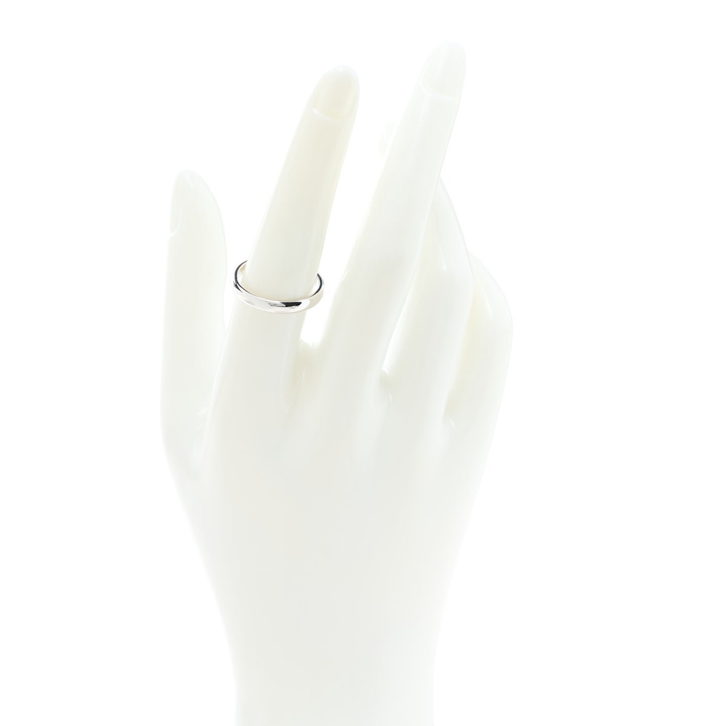 Platinum 3mm Forever Wedding Band Ring 56 7.5