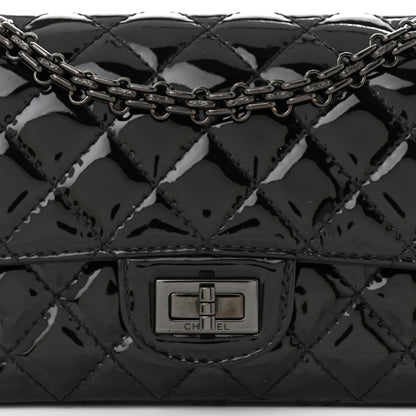 Chanel Patent Calfskin Quilted 2.55 Reissue Mini Flap So Black 8 of 10