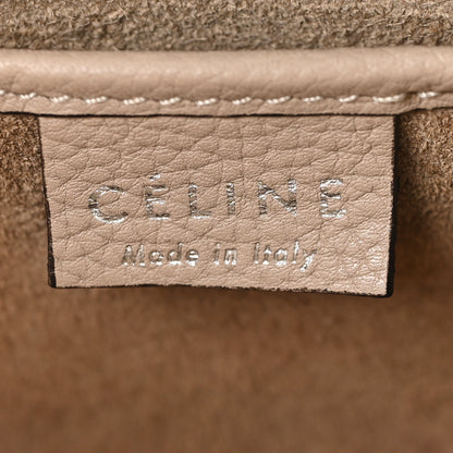 Celine Drummed Calfskin Nano Luggage Dune 6 of 11