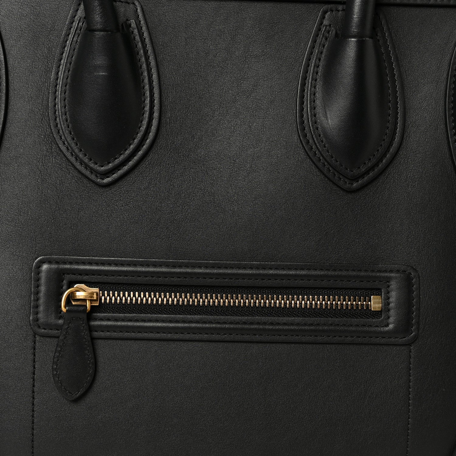 Celine Smooth Calfskin Mini Luggage Black 9 of 11