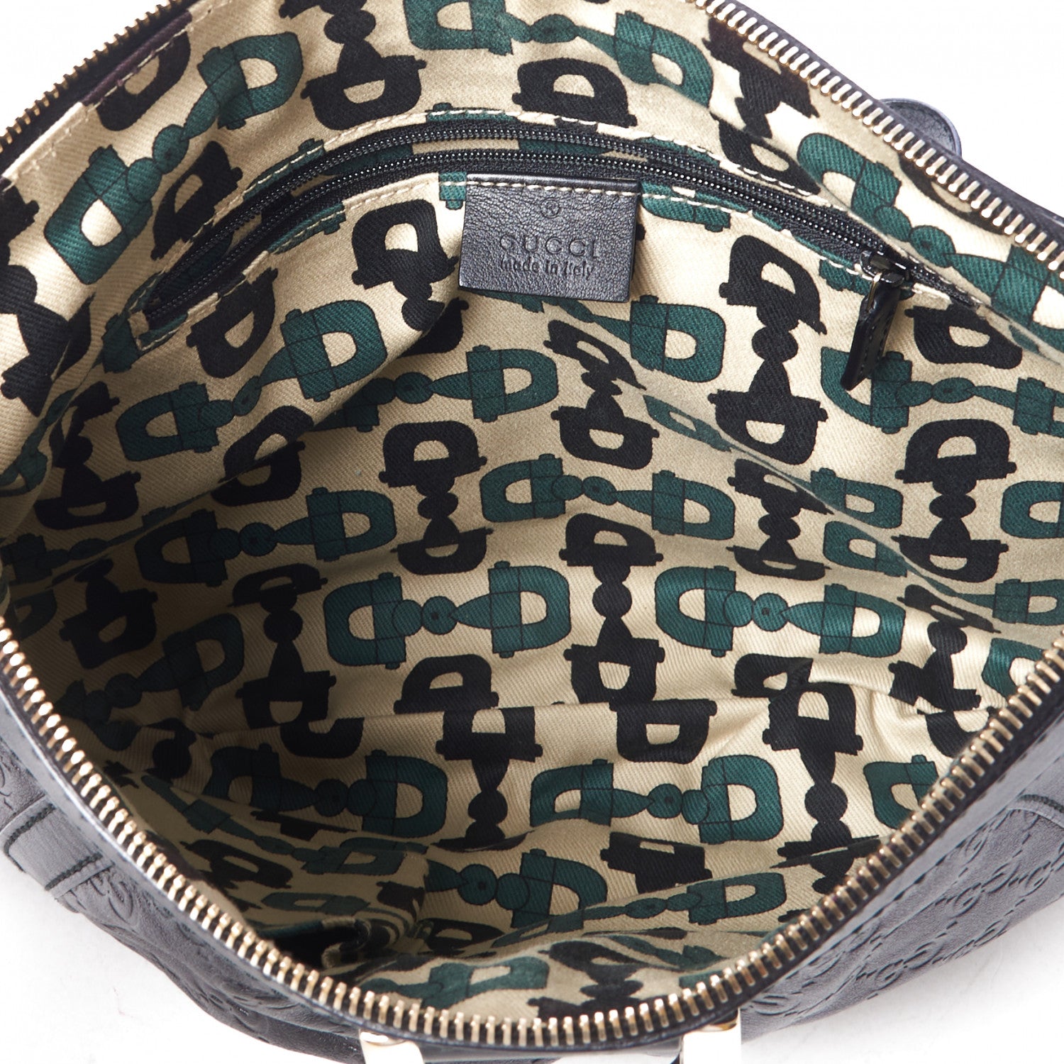 Gucci Guccissima Small D Ring Messenger Black 4 of 9